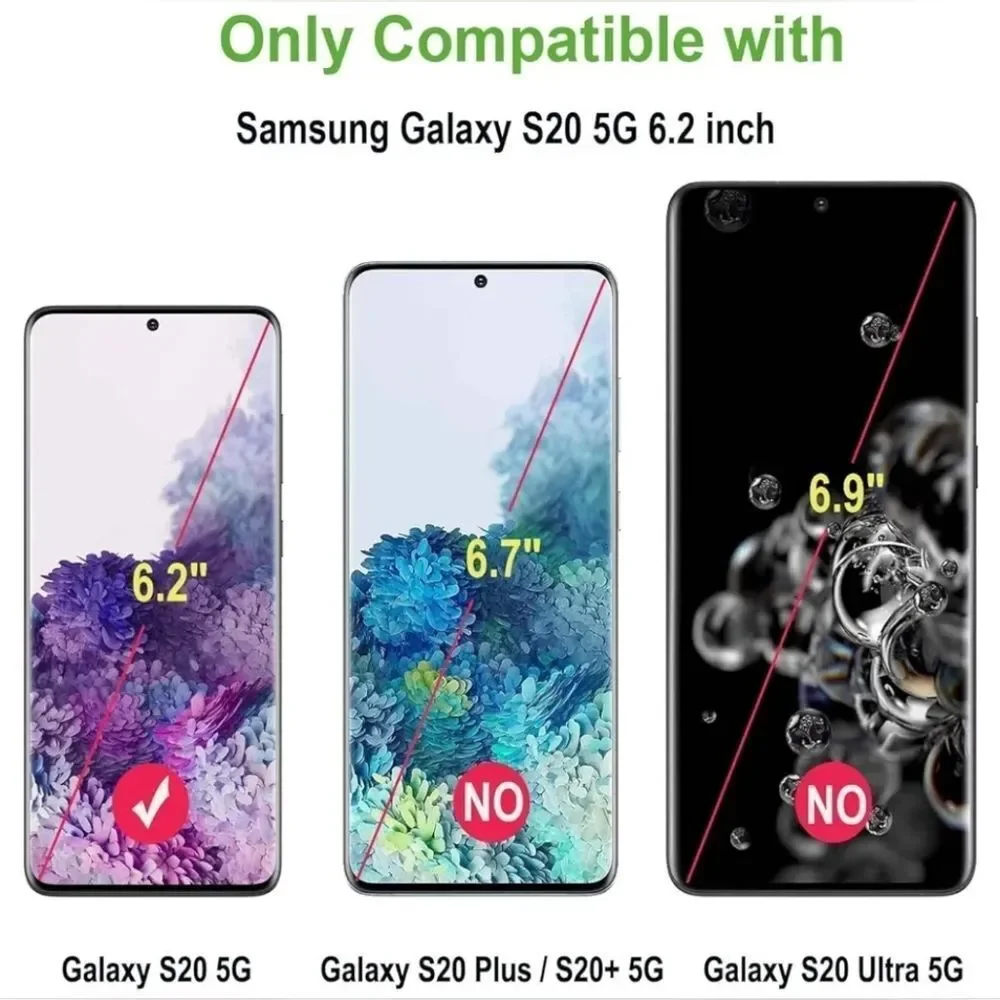 🔸️NIB 2 Pack Galaxy S20 Tempered Glass Screen Protectors